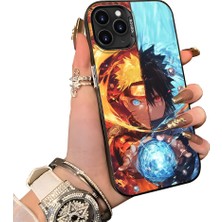 HONTINGA iPhone 11 Pro Max ile Uyumlu Kılıf Silikon Kenar Sert Arka Kamera Koruyucu Basitlik Anti Düşme Kamera Korumalı Anime Desen Couple Telefon Kılıfı Kadın ve Erkek Için Uygundur K1-1539