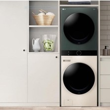 LG Washtower™ W4W8BVKK2HM 12 kg Yıkama 10 kg Kurutma I Ortak Panelli Çamaşır ve Kurutma Makinesi I Yeşil Beyaz Renk