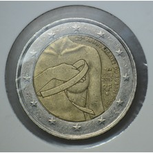 Banknoting Fransa 2 Euro 2017 Hatıra-Göğüs Kanseri Farkındalık. Kapamada.