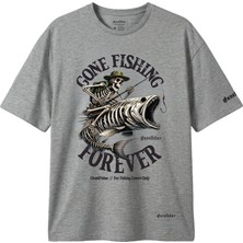 Balıkçılık Temalı Tişört - Gone Fishing Forever