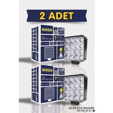 Arvonx 2'li Nıken Calısma Lambası Eco Kare 16 Ledlı