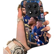 HONTINGA Xiaomi Redmi Note 14 Pro ile Uyumlu Kılıf Silikon Kenar Sert Arka Kamera Koruyucu Basitlik Anti Düşme Kamera Korumalı Mbappé Desen Couple Telefon Kılıfı Kadın ve Erkek Için Uygundur K1-1537