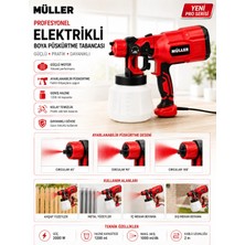 Pro Müller Alman Profesyonel 2000 W Duvar Panel,beton Ahşap Vb Elektrikli Sprey Boya Püskürtme Tabancası