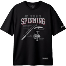 Balıkçılık Temalı Tişört - My Favorite Spinning