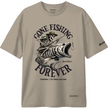 Balıkçılık Temalı Tişört - Gone Fishing Forever