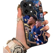 HONTINGA Oppo Reno 14 Pro 5g ile Uyumlu Kılıf Silikon Kenar Sert Arka Kamera Koruyucu Basitlik Anti Düşme Kamera Korumalı Mbappé Desen Couple Telefon Kılıfı Kadın ve Erkek Için Uygundur K1-1537
