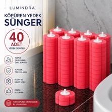 Lumindra Lavanta Kokulu 40 Adet Köpüren Yedek Sünger Kullan At - ( Mekanızma Dahil Değildir)