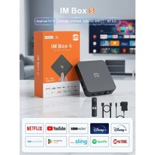 Teknomeis Im Box S 4K Android 14 Tv Box 3. Nesil 8gb Ram 128GB Hafıza Ultra Hd Akıllı Tv Kutusu Medya Oynatıcı