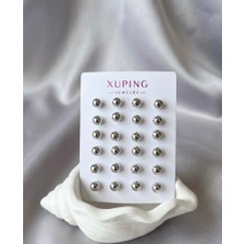 Xp Xuping Xuping Vip Çelik Lazer Kesim Top Küpe Seti - Antialerjik Klasik Top Model Küpe