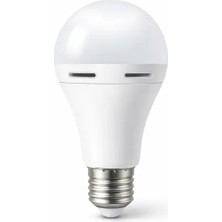 Cata Şarjlı LED Ampul 9W 830 Lümen E27 Beyaz Işık Elektrik Kesintisine Uygun