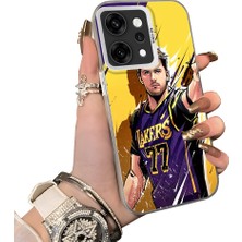 HONTINGA Oppo Reno 14 Pro 5g ile Uyumlu Kılıf Silikon Kenar Sert Arka Kamera Koruyucu Basitlik Anti Düşme Kamera Korumalı Dončiç Desen Couple Telefon Kılıfı Kadın ve Erkek Için Uygundur K1-1543