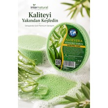 Aloe Vera Süngerli Bitkisel Sabun 120 G, El, Yüz ve Vücut Temizliği - 1 Adet