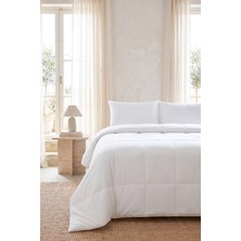 Ocean Home Textile 3'lü %100 Pamuk Kumaş Kaz Tüyü Konforunda Saten Biyeli Mikrojel Battal Boy Yastık Yorgan Seti 1 Adet 235 x 215 / 2 Adet 50 x 70 cm