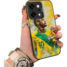HONTINGA Oppo Reno 14 Pro 5g ile Uyumlu Kılıf Silikon Kenar Sert Arka Kamera Koruyucu Basitlik Anti Düşme Kamera Korumalı Neymar Desen Couple Telefon Kılıfı Kadın ve Erkek Için Uygundur K1-1541