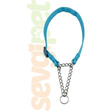 Svgpt 60 cm Ayarlanabilir Martingale (Yarı Boğma) Köpek Eğitim Boyun Tasması Mavi