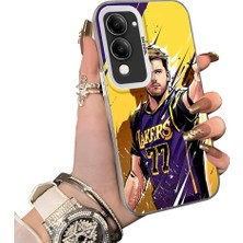 HONTINGA Vivo Y04 ile Uyumlu Kılıf Silikon Kenar Sert Arka Kamera Koruyucu Basitlik Anti Düşme Kamera Korumalı Dončiç Desen Couple Telefon Kılıfı Kadın ve Erkek Için Uygundur K1-1543