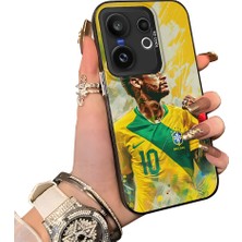 HONTINGA Vivo X200 Fe ile Uyumlu Kılıf Silikon Kenar Sert Arka Kamera Koruyucu Basitlik Anti Düşme Kamera Korumalı Neymar Desen Couple Telefon Kılıfı Kadın ve Erkek Için Uygundur K1-1541