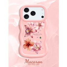 HONTINGA iPhone 17 Pro Max Uyumlu Kılıf Düşüme Önleyici Basitlik Anti Düşme Kamera Koruyucu Basit Pembe Yumuşak Silikon Couple Telefon Kılıfı Çiçekli Desen K9-0279