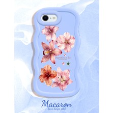 HONTINGA iPhone 6s Plus Uyumlu Kılıf Düşüme Önleyici Basitlik Anti Düşme Kamera Koruyucu Basit Mavi Yumuşak Silikon Couple Telefon Kılıfı Çiçekli Desen K9-0279