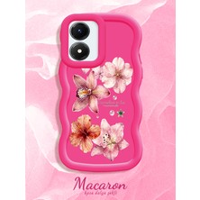 HONTINGA Vivo Y02S Uyumlu Kılıf Düşüme Önleyici Basitlik Anti Düşme Kamera Koruyucu Basit Kırmızı Yumuşak Silikon Couple Telefon Kılıfı Çiçekli Desen K9-0279
