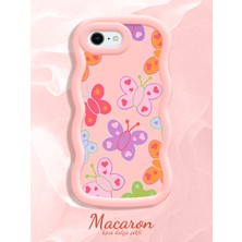 HONTINGA iPhone 6s Plus Uyumlu Kılıf Düşüme Önleyici Basitlik Anti Düşme Kamera Koruyucu Basit Pembe Yumuşak Silikon Couple Telefon Kılıfı Kelebek Desen K9-0280