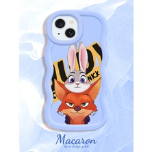 HONTINGA iPhone 15 Plus Uyumlu Kılıf Düşüme Önleyici Basitlik Anti Düşme Kamera Koruyucu Basit Mavi Yumuşak Silikon Couple Telefon Kılıfı Anime Desen K9-0282