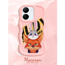 HONTINGA Vivo Y27S Uyumlu Kılıf Düşüme Önleyici Basitlik Anti Düşme Kamera Koruyucu Basit Pembe Yumuşak Silikon Couple Telefon Kılıfı Anime Desen K9-0282