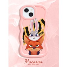 HONTINGA iPhone 15 Plus Uyumlu Kılıf Düşüme Önleyici Basitlik Anti Düşme Kamera Koruyucu Basit Pembe Yumuşak Silikon Couple Telefon Kılıfı Anime Desen K9-0282