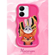 HONTINGA Vivo Y27S Uyumlu Kılıf Düşüme Önleyici Basitlik Anti Düşme Kamera Koruyucu Basit Kırmızı Yumuşak Silikon Couple Telefon Kılıfı Anime Desen K9-0282