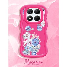 HONTINGA Xiaomi Redmi Note 14 Pro 4g Uyumlu Kılıf Düşüme Önleyici Basitlik Anti Düşme Kamera Koruyucu Basit Kırmızı Yumuşak Silikon Couple Telefon Kılıfı Çiçekli Desen K9-0283