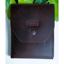 Bags Shoes Praff Prf-220526 Hakiki Deri Unisex Çıtçıtlı Mini Cep Cüzdan