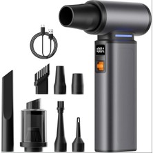 Tastech F1 Violent Turbo Jet Fan 130000RPM Ultra Güçlü Motor Güçlü Vakum 4000MAH Mini Araç Süpürgesi
