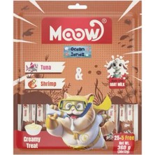 Moow Ton Balıklı & Karidesli Keçi Sütlü Kedi Krema 12GR x 30'lu