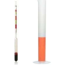 Aek-Tech Üçlü Ölçek Hidrometre ve 250ML Mezür Seti