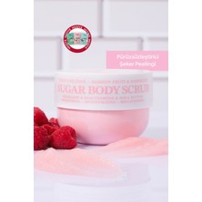 Spectra Care Pürüzsüzleştirici ve Nemlendirici Vegan Şeker Peelingi (Scrub) -Raspberry&Passion Fruit- 330 gr