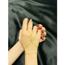 Stainless Steel Zarafet Müzesi Kadın Gold Çelik Göz Figürlü Şahmeran Bileklik