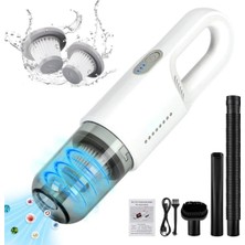Tastech Şarjlı Araç Içi Süpürge Taşınabilir Hafif Ev Ofis Kullanımına Uygun 120W 8000PA Vacuum Cleanner