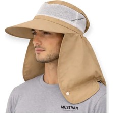 Mustran Güneş Korumalı Geniş Siperli Enseli Güneş Şapkası Fileli Outdoor Balıkçı Kamp Bahçe Unisex