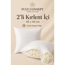 Fuly Consept 2'li Kırlent Içi 43X43 cm Kırpık Sünger Dolgulu