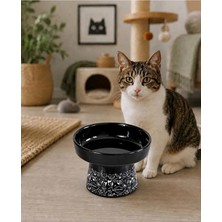 Parkpet Seramik Mama ve Su Kabı Premıum Baskılı Lüks Tasarım