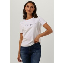 Tommy Hilfiger 1985 Yazı Logo Nakışlı Kadın T-Shirt