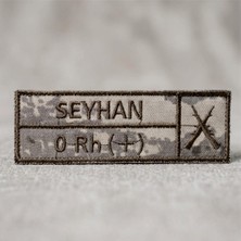 Seyhan Katar Isimlik - Katar Türk Birliği Orjinal Kumaş 4X12 cm Isimlik