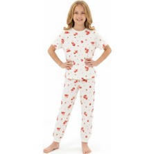 Modanino Kız Çocuk Pijama Takımı %100 Pamuk 3-13 Yaş 12714IS