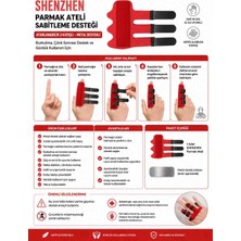 Shenzhen Parmak Ateli Sabitleme Desteği – Ayarlanabilir Metal Destekli 3 Kayışlı Parmak Düzeltici | Burkulma, Kırık, Çıkık Sonrası Alüminyum Destek ve Günlük Kullanım Için