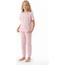 Modanino Kız Çocuk Pijama Takımı %100 Pamuk 3-13 Yaş 12714IS