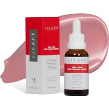 Licape%10 Aha +%2 Bha Red Peeling Serum – Cilt Canlandırıcı, Gözenek Arındırıcı ve Aydınlatıcı Peeling Serumu – Daha Pürüzsüz ve Eşit Tonlu Cilt – 30 ml