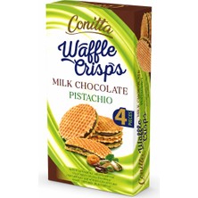 Conitta Waffle Crisps Antep Fıstıklı Sütlü Çikolatalı Gofret 100 Gr. (1 Paket)