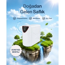 Cleanara Dijital Su Arıtma Cihazı - 6 Aşamalı Ters Ozmoz Sistemli 8 Litre Tanklı Kapalı Kasa Arıtıcı