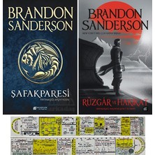 Akılçelen Kitaplar Fırtınaışığı Arşivi 2 Kitap Set - Şafakparesi - Rüzgar ve Hakikat Brandon Sanderson + Özel Cetvel