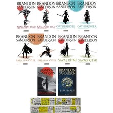 Akılçelen Kitaplar Fırtınaışığı Arşivi 10 Kitap Set Brandon Sanderson / Kralların Yolu - Oathbringer - Parlayan Sözler - Savaş Ritmi - Şafakparesi - Rüzgar ve Hakikat + Özel Cetvel